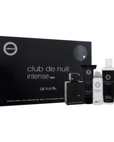 Estuche Armaf Club de Nuit Intense Hombre EDP 4Pz Perfume 105ml / Gel De Ducha / Aerosol / Shampoo