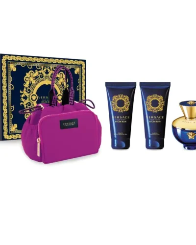 Estuche Dylan Blue Mujer EDP 4pz Perfume 100ml/ Shower gel 100m/ Crema 100ml/ Bolso