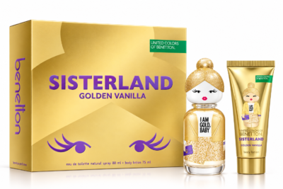 Estuche Benetton Sisterland Golden Vanilla Mujer 2P Perfume 80ml + Body lotion 75ml EDP