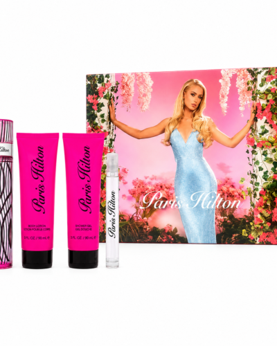 Estuche Paris Hilton By Paris Mujer EDT 4Pz Perfume 100ml / Perfume Mini 10ml / Gel De Ducha 90ml/ Crema Corporal 90ml