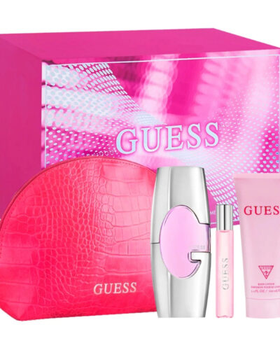 ESTUCHE GUESS FOR WOMAN 4PZS 100ML + BOLSO + CREMA + MINI