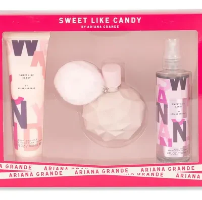 Estuche Ariana Grande Sweet Like Candy Mujer EDP 3Pz Perfume 100 ml / Gel De Ducha / Crema Corporal