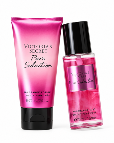 Estuche Victoria Secret Pure Seduction Mujer 2Pz Splash Mist 75ml / Body Lotion 75ml