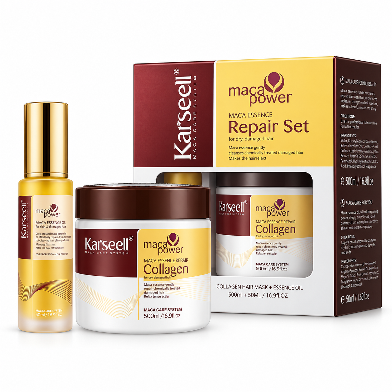 Estuche Karseell Maca Essence Duo 2Pz Crema + Gotas - Imagen 2