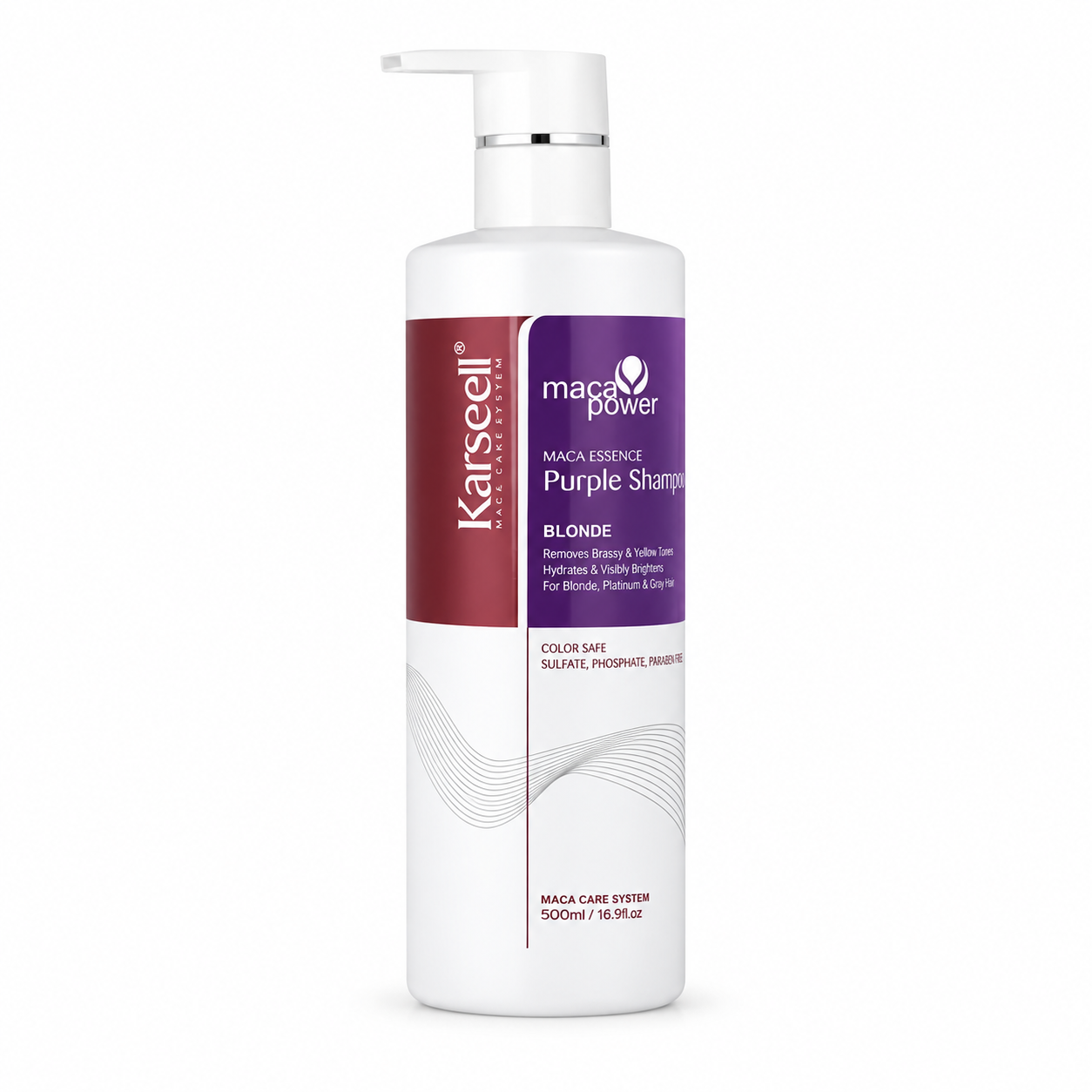 KARSEELL MACA PURPLE SHAMPOO (BLONDE) 500ML - Imagen 1