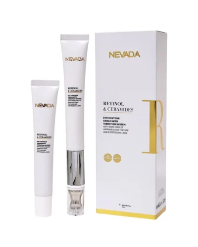 ESTUCHE NEVADA CONTORNO DE OJOS CON SISTEMA DE VIBRACIÓN DE RETINOL Y CERAMIDAS