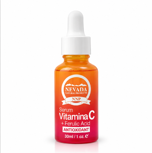 NEVADA SERUM FACIAL RENUEVA ,REGENERA Y PROTEGE VIT.C Y ACID.FERÚLICO 30ML - Imagen 1