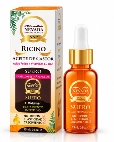 NEVADA SERUM CRECIMIENTO Y NUTRICION  P/ CEJAS Y PESTAÑAS ACEITE DE CASTOR 15ML