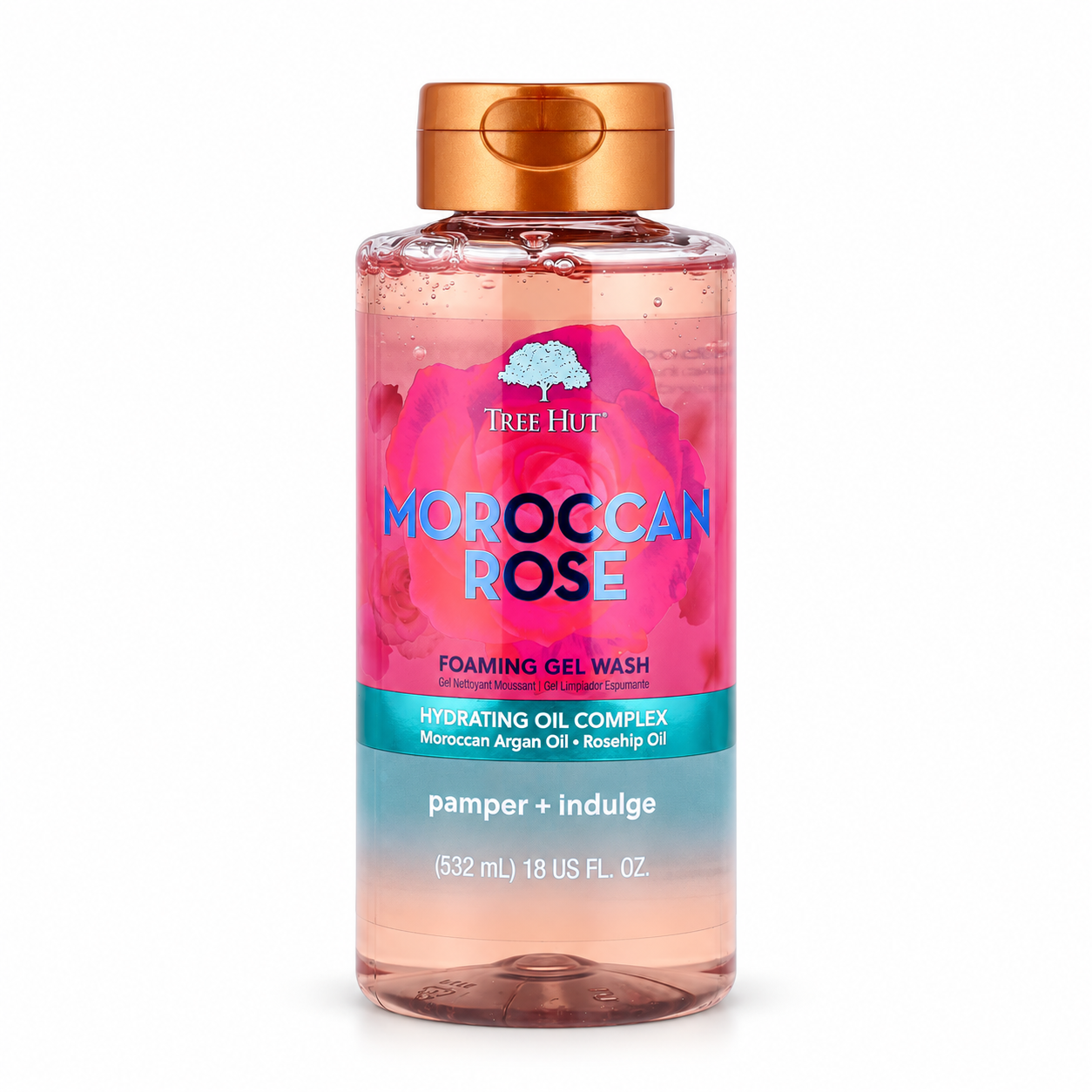 TREE HUT GEL ESPUMOSO MOROCCAN ROSE 532 ML - Imagen 1