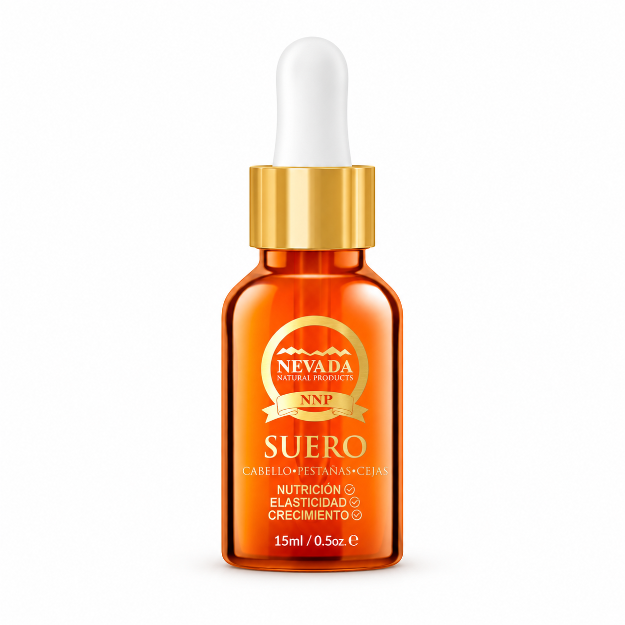 NEVADA SERUM CRECIMIENTO Y NUTRICION  P/ CEJAS Y PESTAÑAS ACEITE DE CASTOR 15ML - Imagen 2