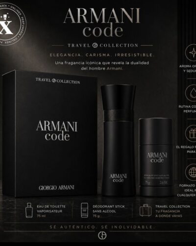 Estuche Giorgio Armani By Armani Code EDT Hombre 2Pz Perfume 125ml / Desodorante 75ml