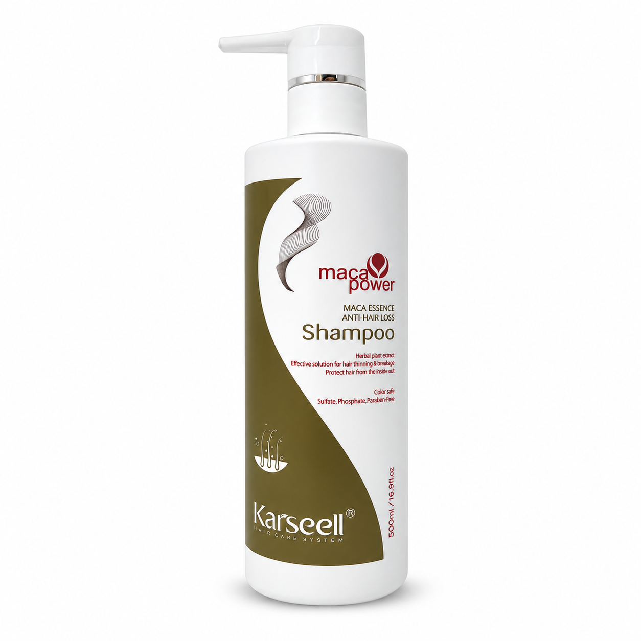 KARSEELL SHAMPOO MACA POWER ANTI HAIRLOSS 500ML - Imagen 1