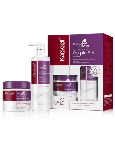 Estuche Karseell Maca Essence Purple 2Pz Crema Reparadora / Shampoo