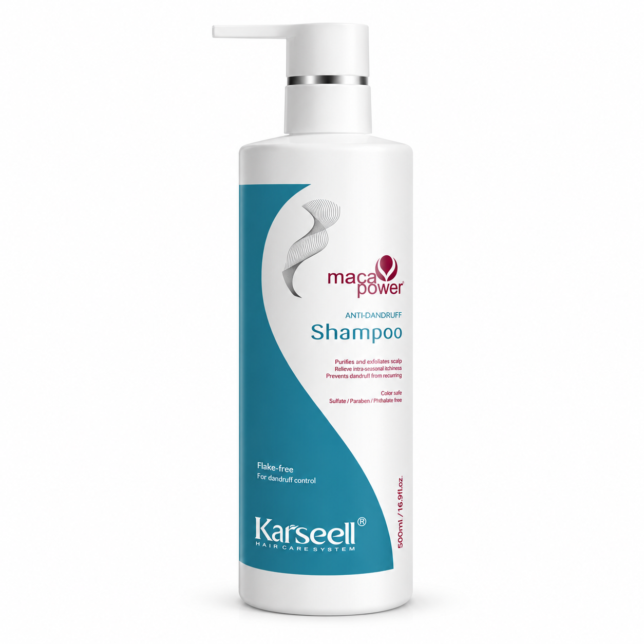 KARSEELL MACA POWER SHAMPOO ANTI DANDRUFF (ANTICASPA) 500ML - Imagen 1