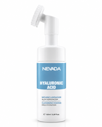 NEVADA MOUSSE LIMPIADOR DESMAQUILLANTE DE ALTA HIDRATACIÓN ACIDO HYALURONICO 120ML