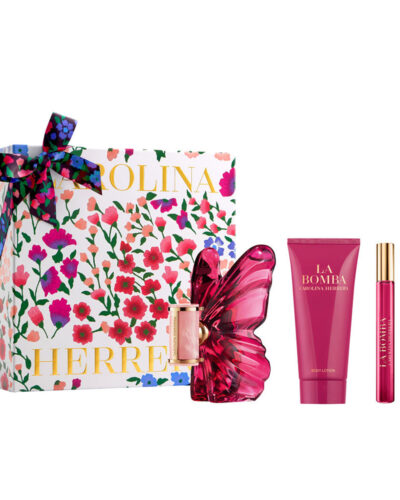 Estuche Carolina Herrera La Bomba Mujer EDP 3 pz Perfume 80ml/Mini 10ml/Crema 100ml