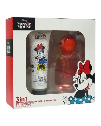 Estuche Minnie Mouse 3 en 1 Mujer EDT 2pz Perfume 50ml/Shampoo 50ml