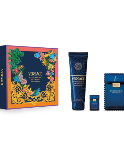 Estuche Versace EAU Fraiche Extreme Hombre 3PZ Perfume 100ml / Mini 10ml / Shower Gel