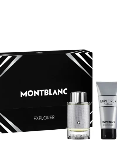Estuche Montblanc Explorer Platinum Hombre EDP 3 piezas Perfume 100ml/Mini 7.5ml/Shower gel 100ml