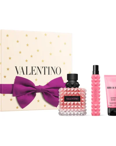 Estuche Valentino Donna Born In Roma Mujer EDP 3Pz Perfume 100ml/Perfume Mini 10ml/Crema Corporal 50ML