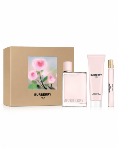 Estuche Burberry Her Mujer 3Pz Perfume 100ml / Perfume 10ml / Crema