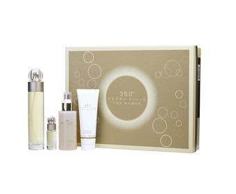 Estuche Perry Ellis 360 Tradicional Mujer 4PZ Perfume 100ml/Mini 7.5ml/Shower Gel 90ml/Splash 90ml