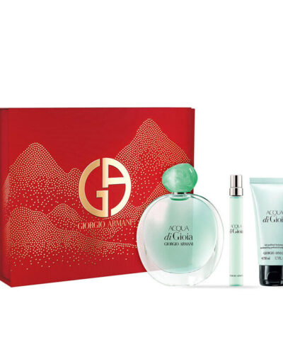 Estuche Giorgio Armani Acqua di Gioia Mujer EDP 3pz Perfume 100ml/Crema 50ml/Mini 10ml