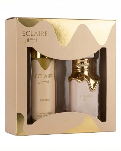 Estuche Lattafa Eclaire Unisex EDP 2pz Perfume 100ml/Spray 200ml