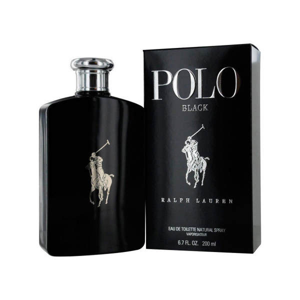 RALPH LAUREN POLO BLACK HOMBRE EDT 200ML - Imagen 1