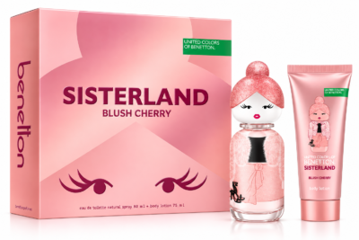Estuche Benetton Sisterland Blush Cherry Mujer 2P Perfume 80ml + Body lotion 75ml EDP