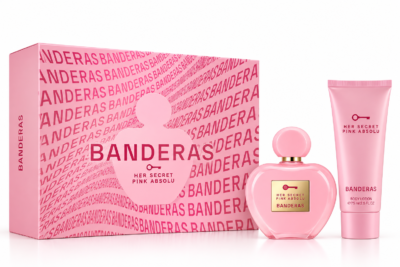 Estuche Antonio Banderas Her Secret Pink Absolu Mujer 2P Perfume 80ml + Body Lotion 75ml EDP