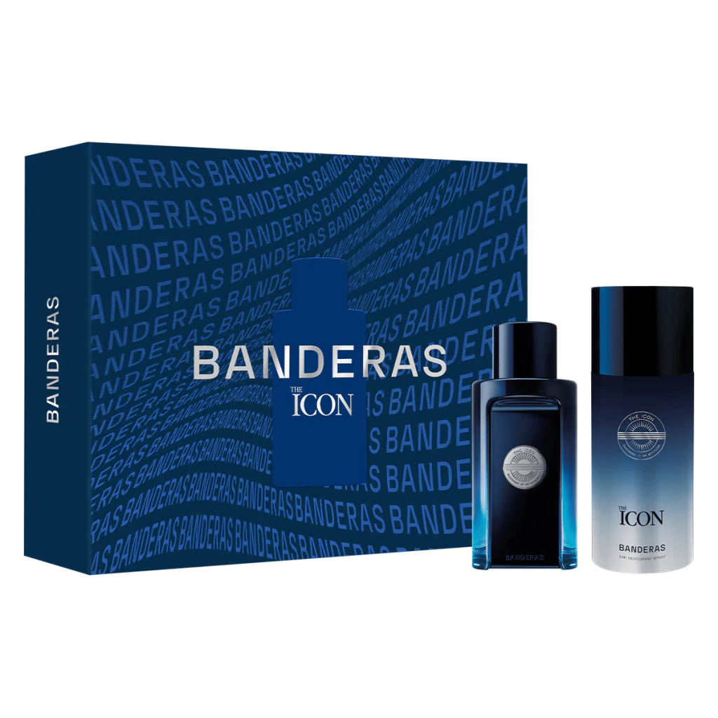 Estuche Antonio Banderas The Icon Hombre 2P Perfume 100ml + Desodorante 150ml EDT - Imagen 1