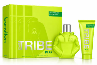 Estuche Benetton We Are Tribe Play Hombre 2P Perfume 90ml + Shower Gel 75ml EDT