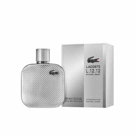 LACOSTE L.12.12 SILVER GREY HOMBRE EDP 100ML - Imagen 1